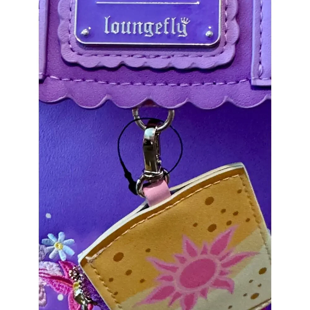 Loungefly Disney Princess Rapunzel Dress Mini Backpack Tangled NWT Bag Charm